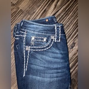 Miss Me Bootcut Jeans with Stitching Size 25